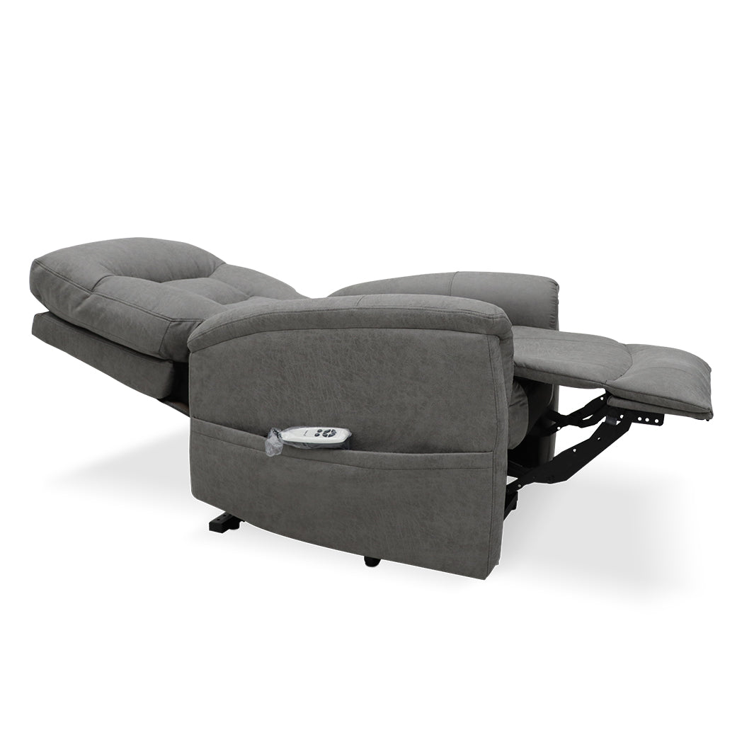 Corinthia Riser Recliner with Heat and Massage - Dark Grey Tech Fabric