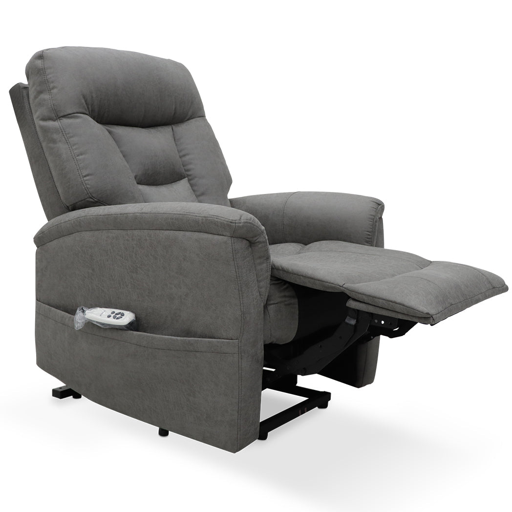 Corinthia Riser Recliner with Heat and Massage - Dark Grey Tech Fabric