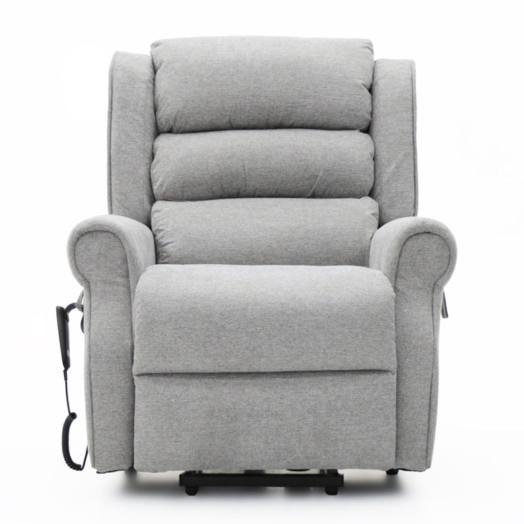 Dorchester Dual Motor Riser Recliner - Grey Chenille Fabric