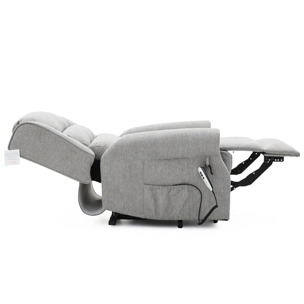 Dorchester Dual Motor Riser Recliner - Grey Chenille Fabric